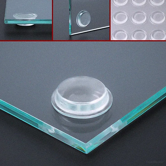 Anschlagpuffer Ø19x4mm selbstklebend Glasunterlage Gummi transparent Gummipuffer