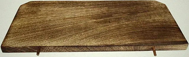 Ansteckbrett Mango Holz Massiv 34 x 14,5 cm Handarbeit Holzplatte Brett Unikat