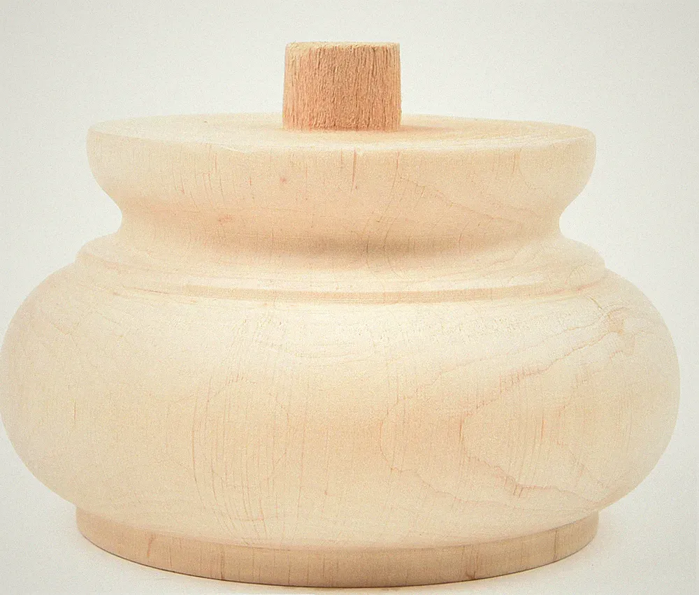 Antik Möbel Holzfüße Eiche, Fichte, Erle o. Nussbaum Massivholz rund für Schrank
