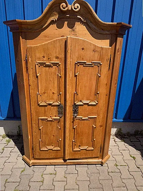 Antiker Schrank Bauernschrank Barock um 1780 Weichholz Kleiderschrank massiv