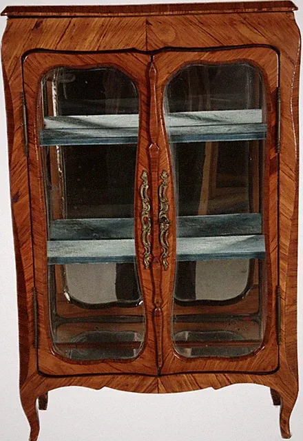 Antikes Modelmöbel Barockvitrine Frankreich 18/19 Jh.