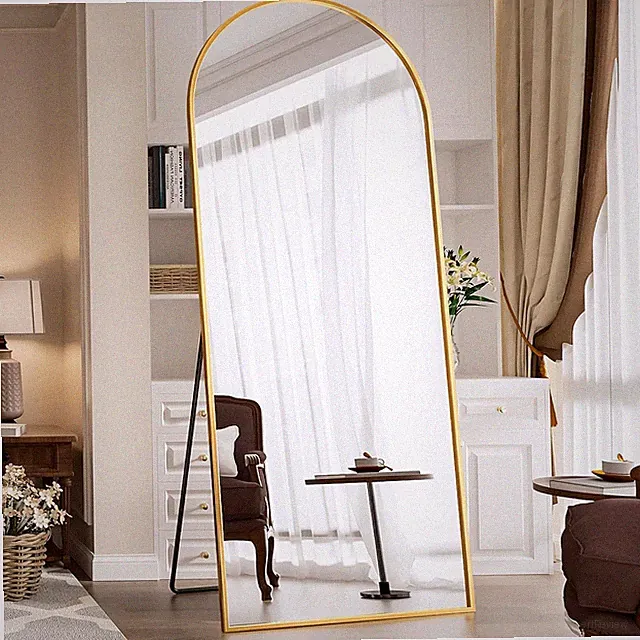 Antok Ganzkörperspiegel Standspiegel Wohnaccessoires Gewölbter Spiegel Groß voll