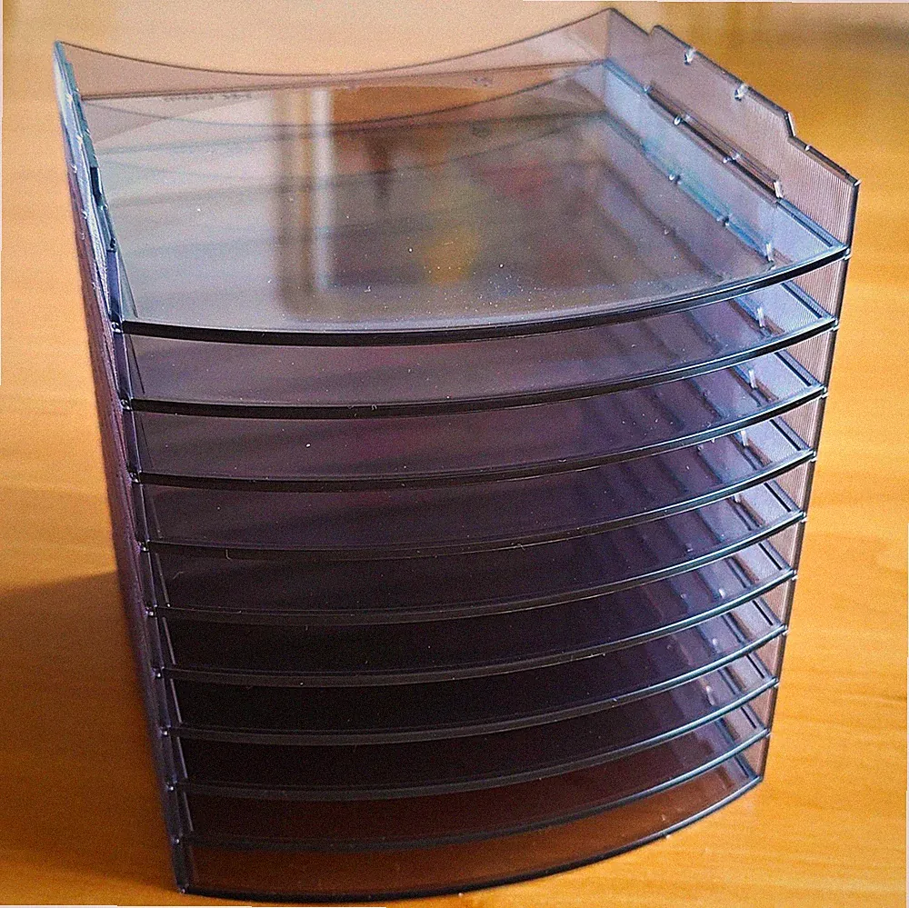 APM Tour Modulaire 10 CD-Regal stapelbar Kunststoff schwarz 10 Fächer