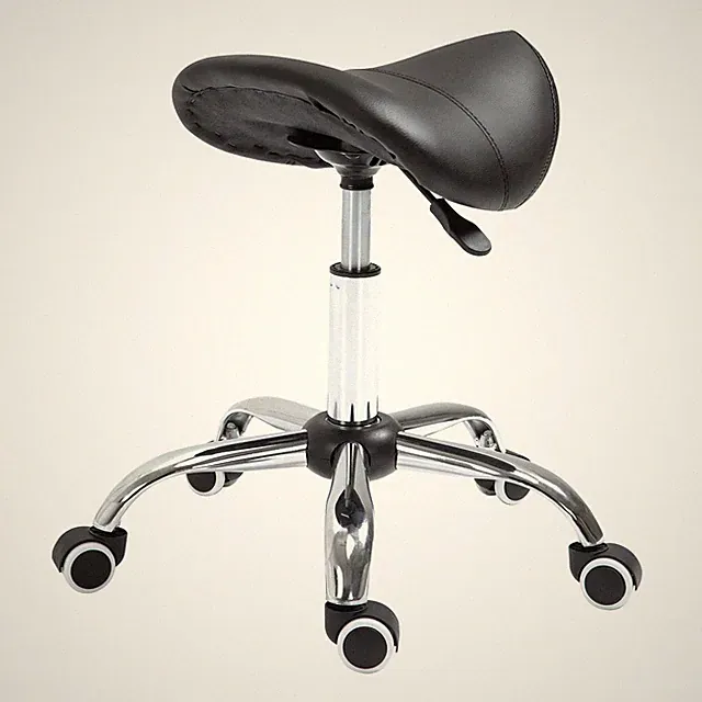 Arbeitshocker Drehstuhl Drehhocker Rollhocker Sattelhocker Hocker Schwarz