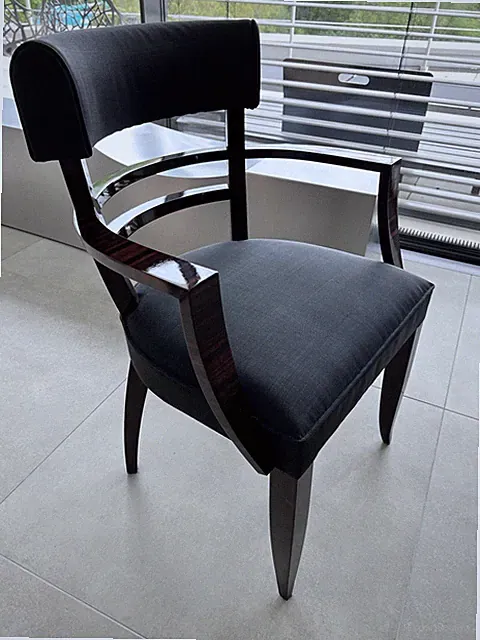 Art déco MACCASSAR-SCHELLACK Stuhl