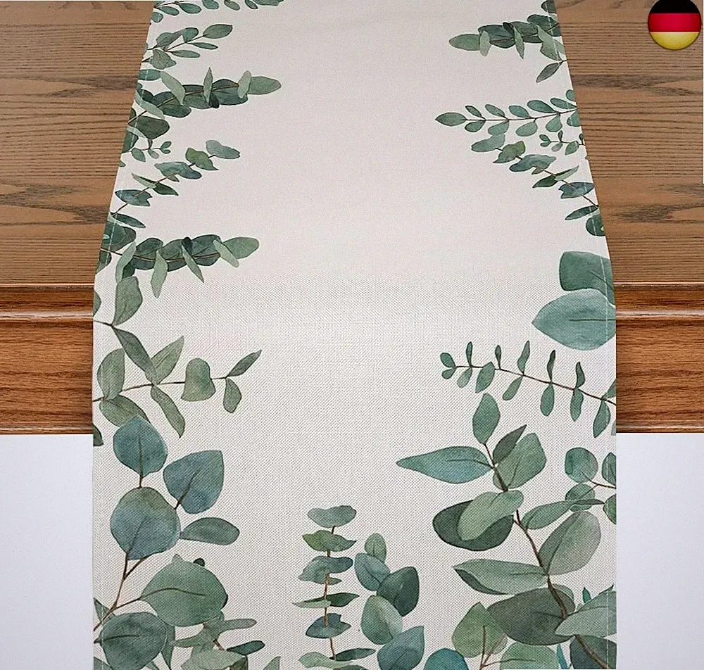 Artoid Mode Eukalyptus Sommer Tischläufer, Frühling Küche Esstisch Dekoration fü