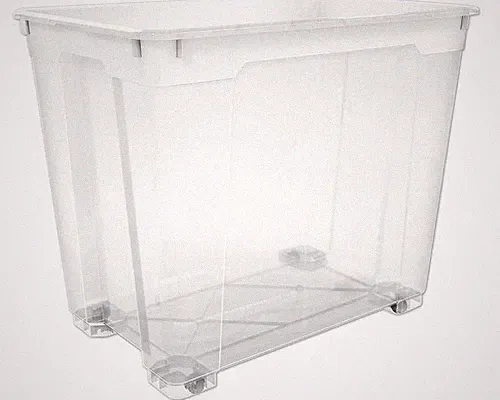 Aufbewahrungsbox Cargo Point XXL transparent 80 L Made in Germany