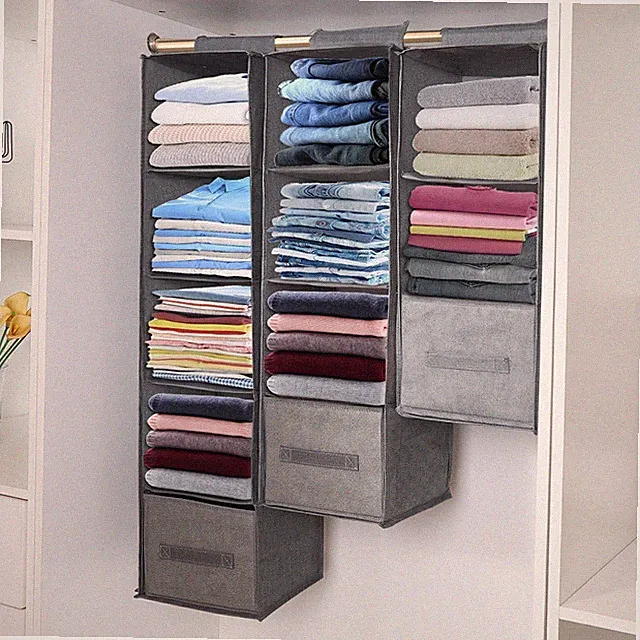 Aufbewahrungsbox Organizer Hängeregal Kleiderschrank Schuhbox Schrank Stoffbox
