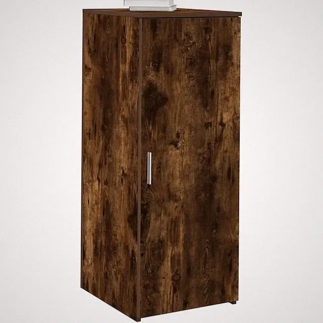 Aufbewahrungsschrank Raucheiche 40x45x103,5cm Ingenieurholz Kompakt Büro für Schreibtisch