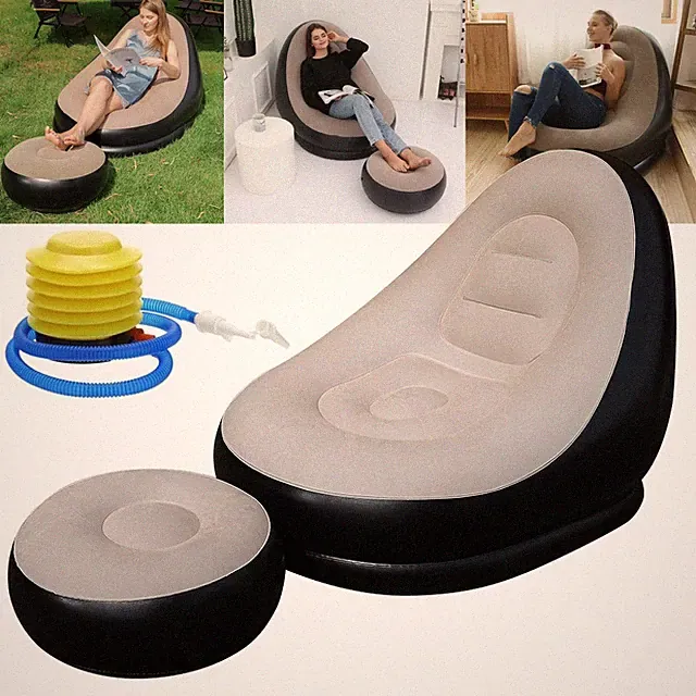 Aufblasbar Luftsofa Aufblasbarer Lounger Wasserdicht Kompakt Tragbar Für Camping