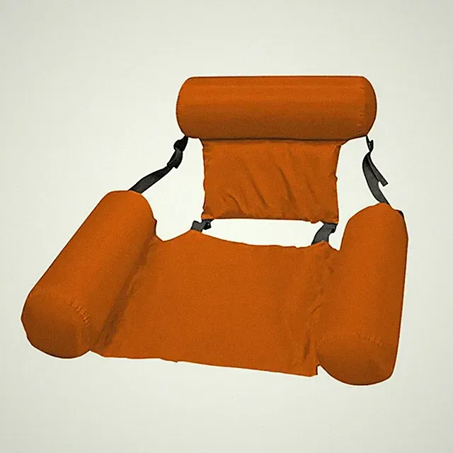 Aufblasbarer Pool-Loungesessel Erwachsene Armlehnen Kopfstütze Buntes PVC-Oxford