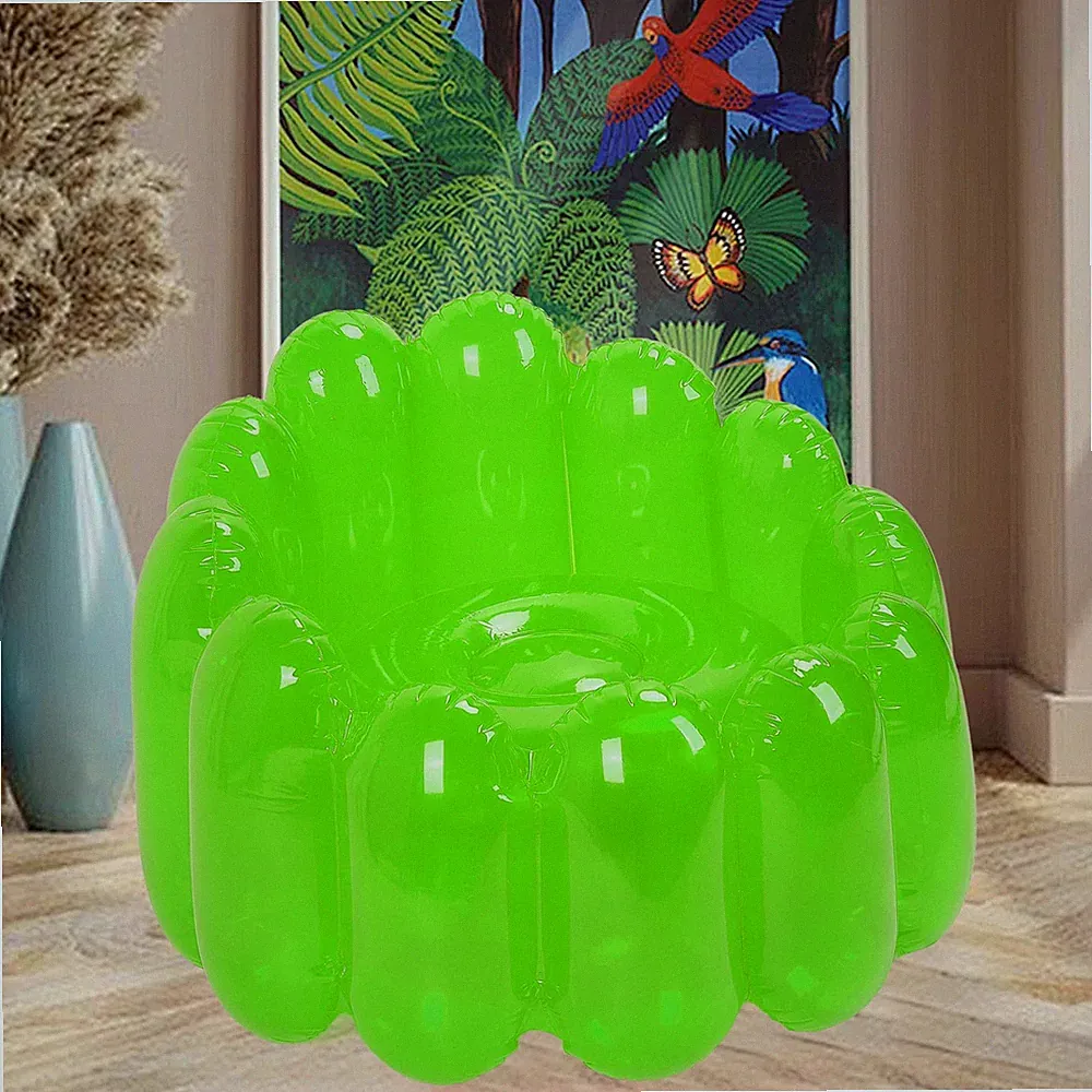 Aufblasbarer Sofa-Sessel Tragbar Für Draußen Transparent In Bonbonfarbe Ao1T