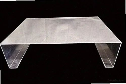 Aufsatz Erhöhung TV/Monitor Ablage aus Aluminium Breite 60cm Höhe+Tiefe wählbar