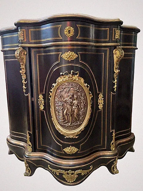 🏛️ Außergewöhnliches französisches Möbel Napoleon III. - 19. Jh. - vergoldet...