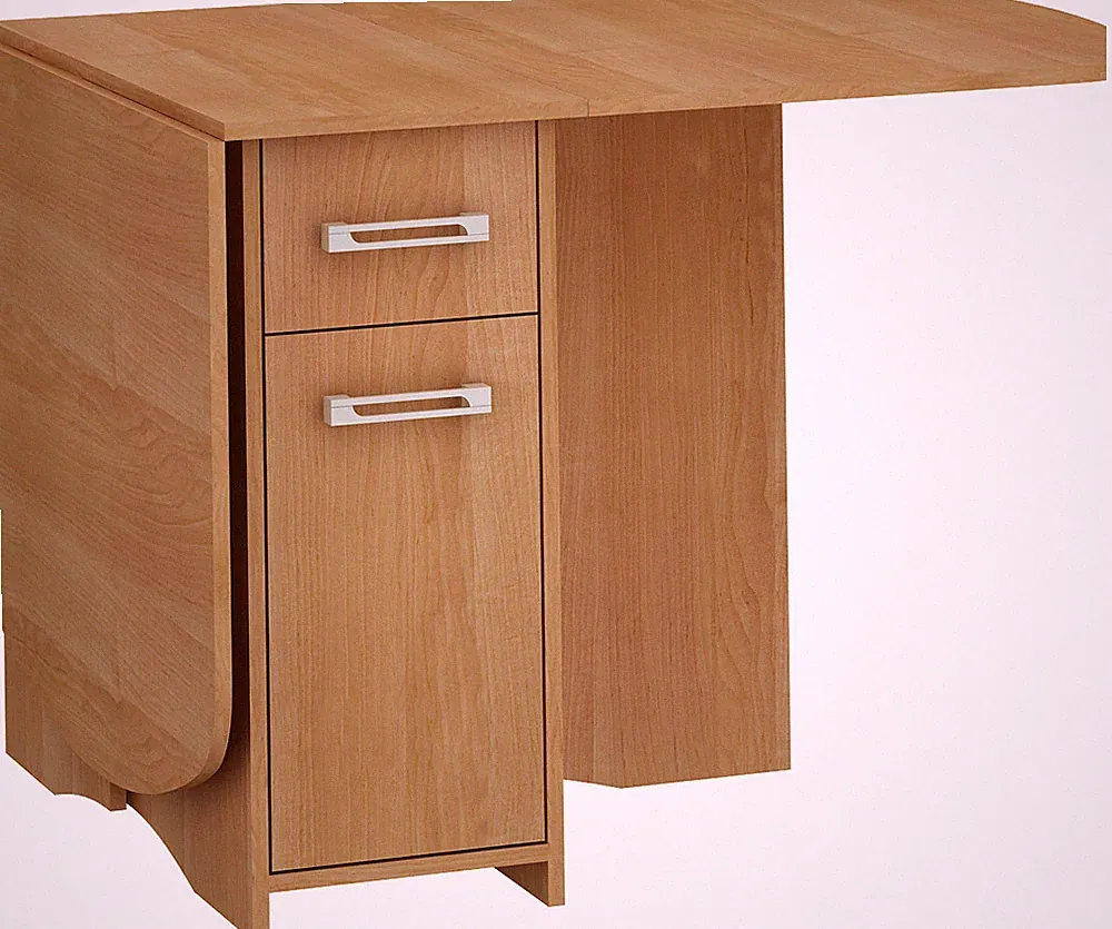 Ausziehtisch HOMI Mini 10 160x80x75 cm Küchentisch Esstisch Oval mit Schrank