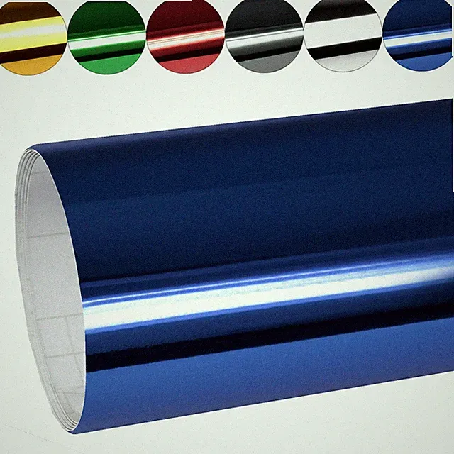 Autofolie 8€/m² Chrom Auto Folie Glanz selbstklebend 3D Blasenfrei Luftkanäle
