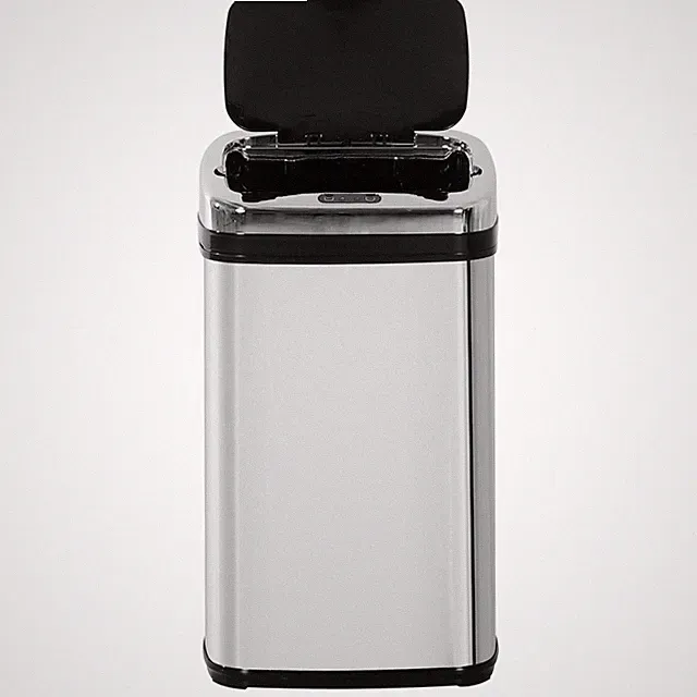 Automatischer Kücheneimer 30L Silber Edelstahl Bewegungsmelder Hoch 33x25x58cm