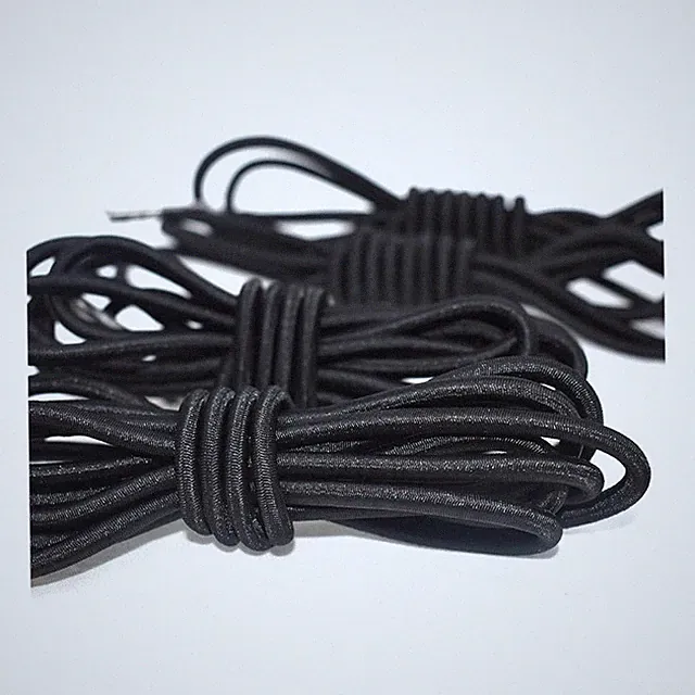 Azatemgo Gummischnur Universal Ersatzschnur 2x2m 2x1,4m Schwarz 4 Stück Zubehör