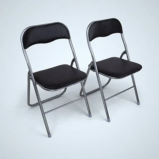 B-Ware - 2 Stück Klappstuhl Klappstühle - silber-schwarz - 2x Stühle Stuhl
