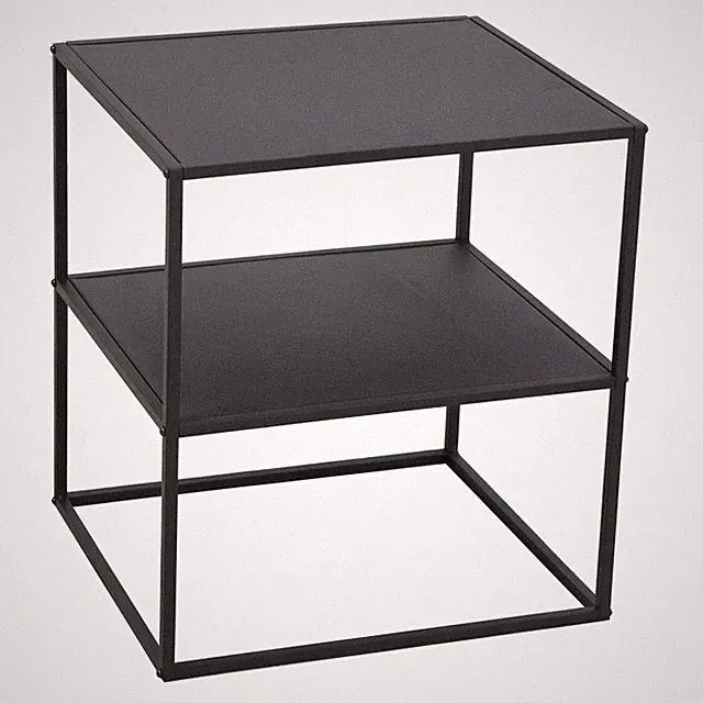 B-Ware SVITA HERMI Beistelltisch Nachttisch Sofatisch Industrial Style Schwarz