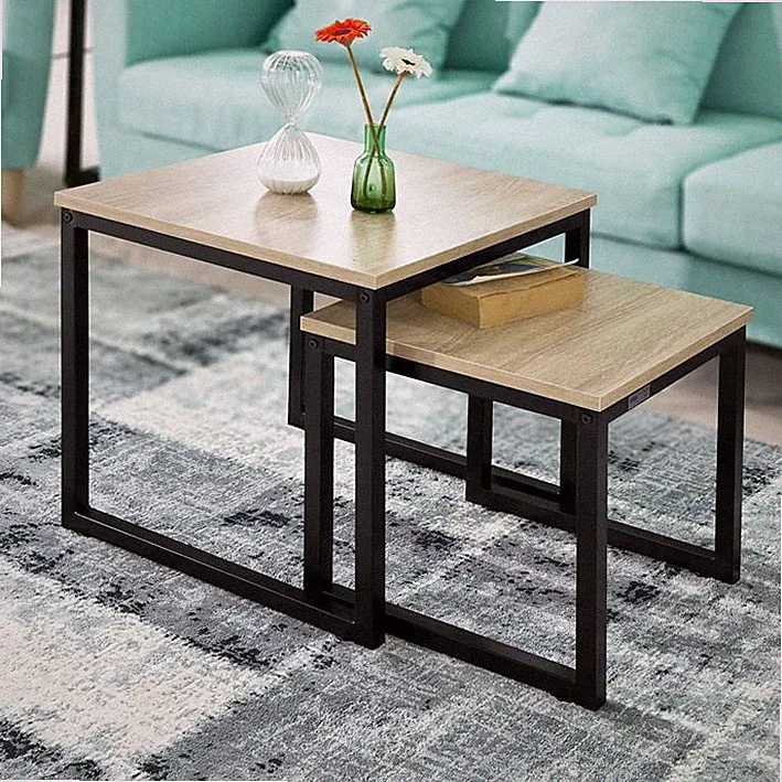 B-Waren 2er Set Couchtisch,Beistelltisch,Satztisch,Sofatisch,FBT42-N-bwaren