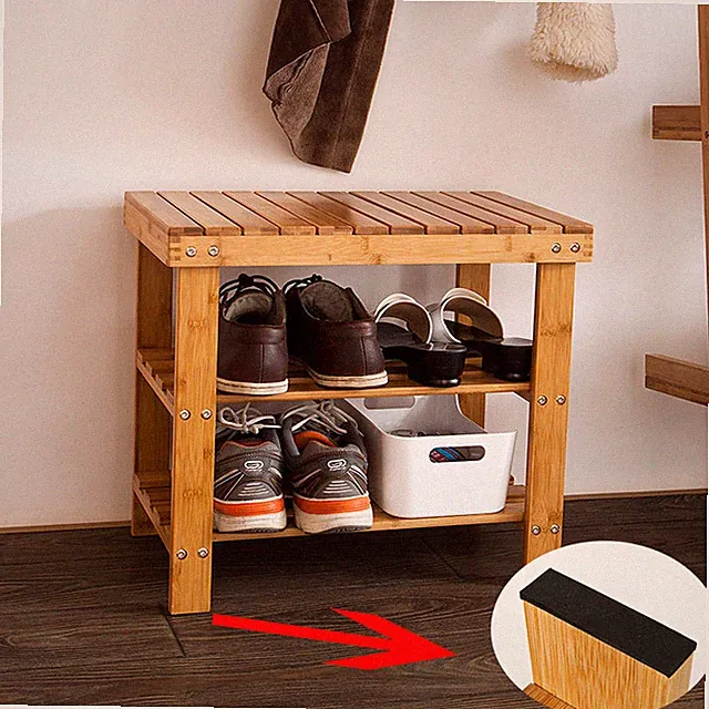 B-waren 50cm Schuhregal,Sitzbank,Schuhbank,Hocker aus Bambus FSR02-K-N-bwaren