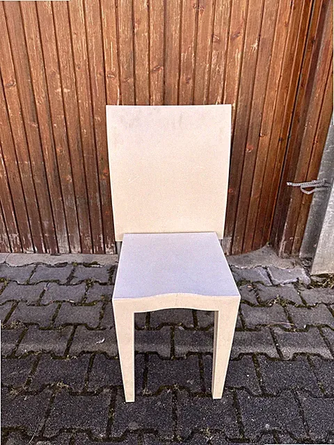 B950 Kartell Stuhl Designer Starck weiß Vintage Sammler