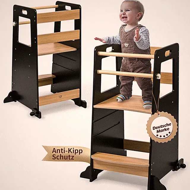 Baby Vivo Lernturm Learning Tower Kippschutz Hochstuhl Tritthocker Kinder