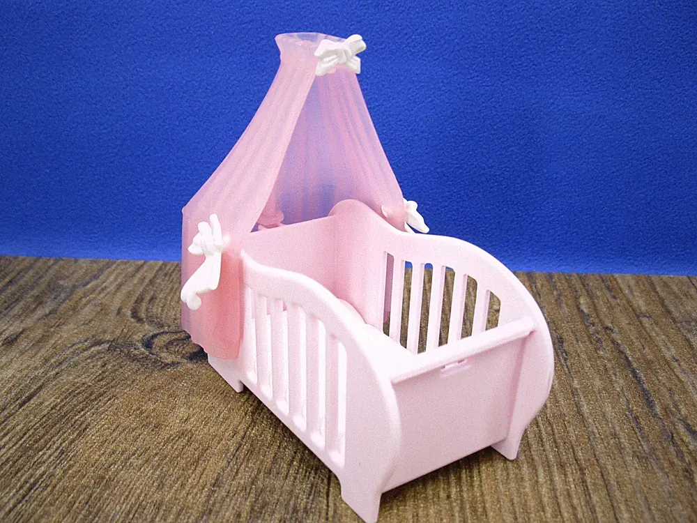 Babybett Bett Möbel Kinderzimmer Puppenhaus Stadthaus Playmobil G203