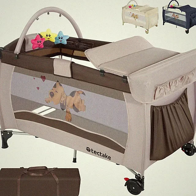 Babybett Kinder Reisebett Baby Kinderreisebett Transporttasche 132 x 75 x 104 cm