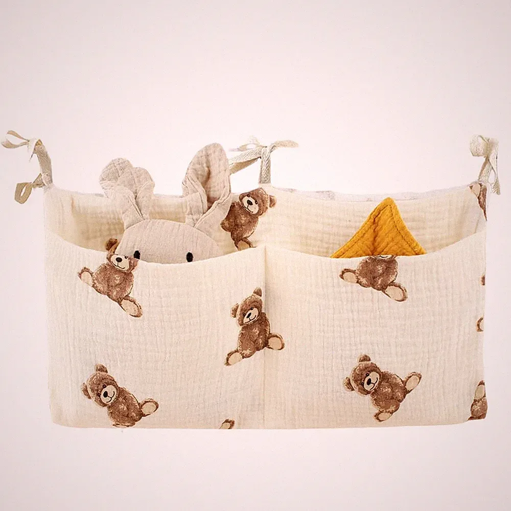 Babybett Organizer Wickeltisch Aufbewahrungstasche für Windeln Kleidung & Spielz