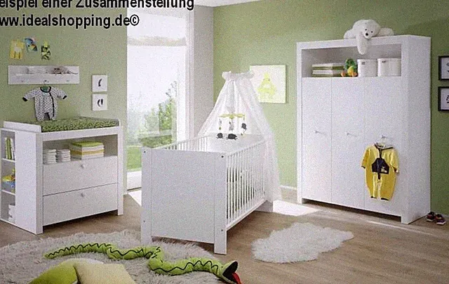 Babyzimmer Olivia komplett 3-teilig in weiß