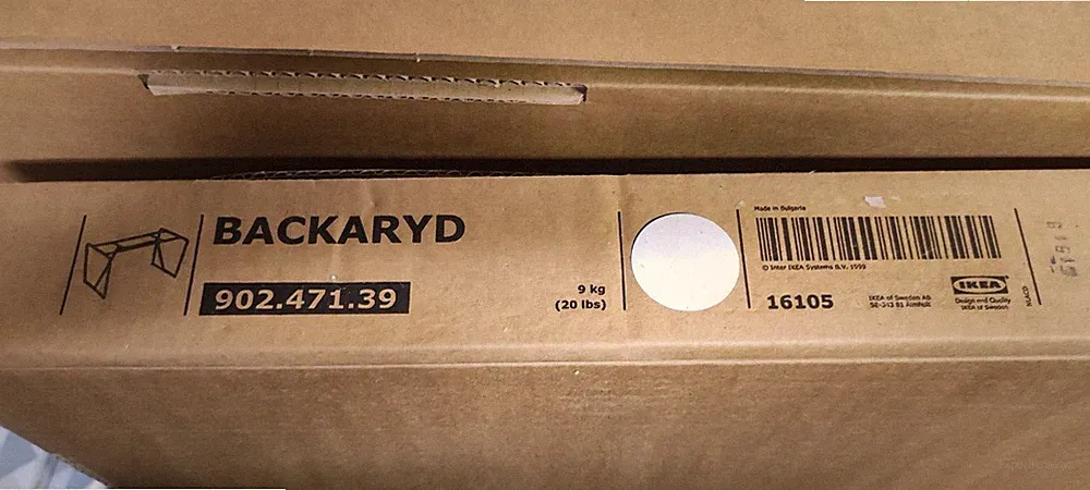 BACKARYD Untergestell weiß Ikea Esstisch Gestell weiß 130x74x71 cm