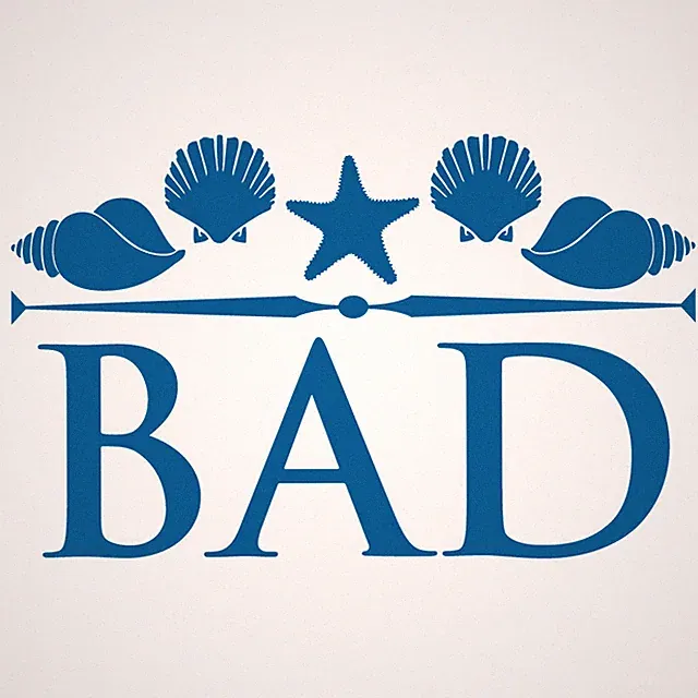 BAD SCHRIFTZUG AUFKLEBER Deko Sticker Türe Bad Badezimmer Fliese Spiegel Maritim