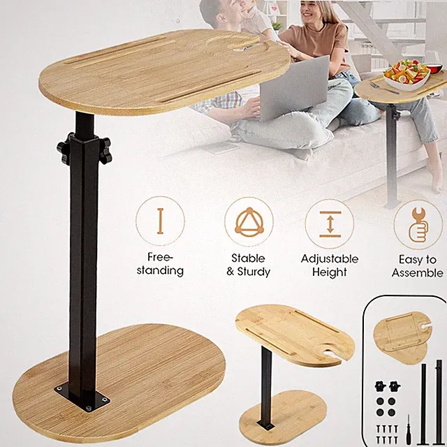 Badewanne Beistelltisch Höhenverstellbar Holz Couchtisch Badewannenablage Tisch