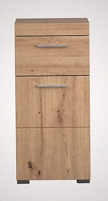 Badezimmerschrank Badezimmerkommode Eiche Unterschrank Kommode Badmöbel 37 cm