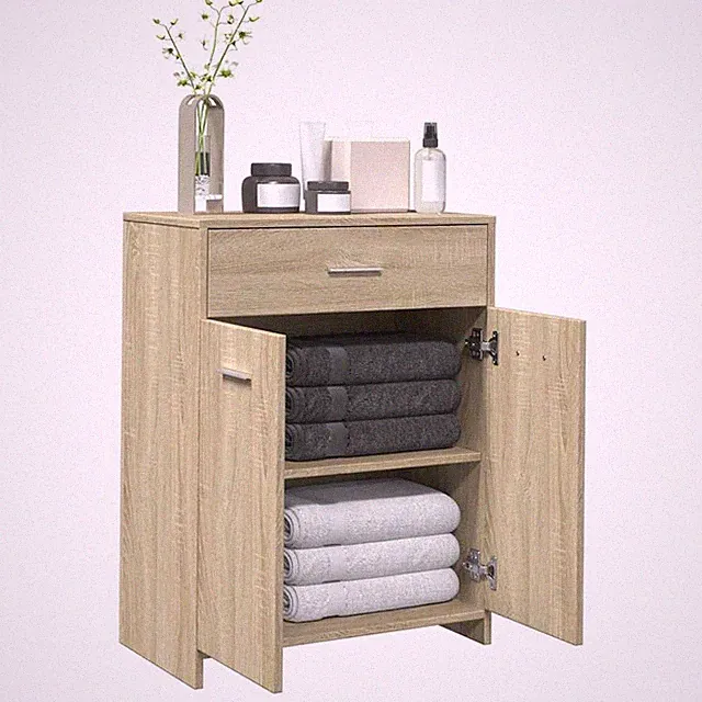 Badezimmerschrank Badschrank Badkommode Sideboard Badmöbel Holzwerkstoff vidaXL
