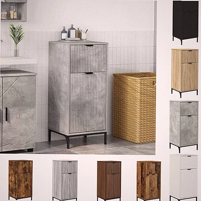Badezimmerschrank Holzwerkstoff Badezimmermöbel Badezimmerschrank vidaXL