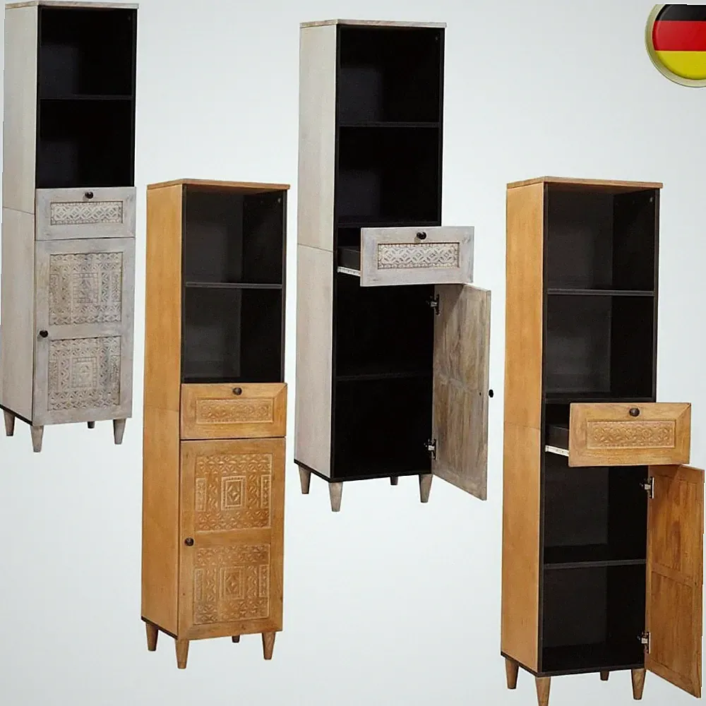 Badezimmerschrank mit Schubladen mit Regal Holzwerkstoff Wohnmöbel vidaXL