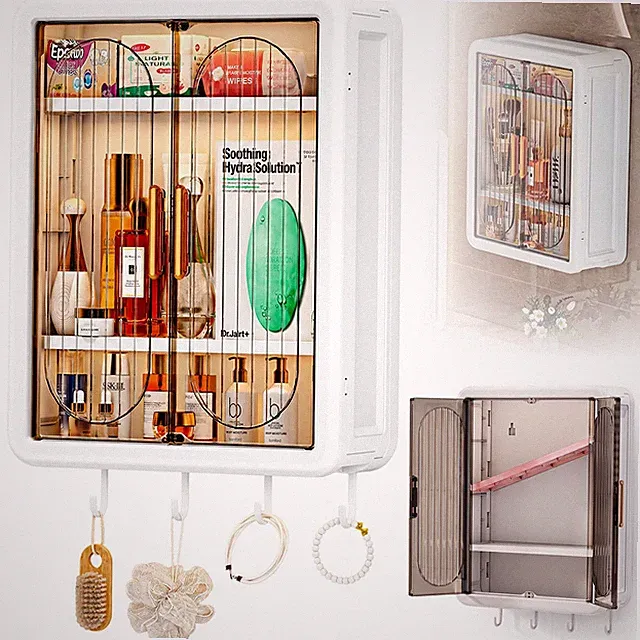 Badezimmerschrank wandmontierte Make -up -Organisator für Schlafzimmer Hotel NEU