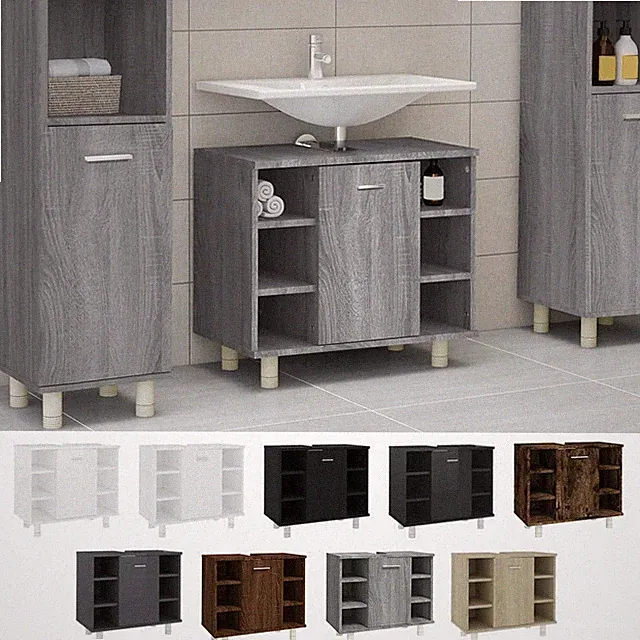 Badezimmerschrank Waschbeckenunterschrank Waschtisch Badschrank Badmöbelset