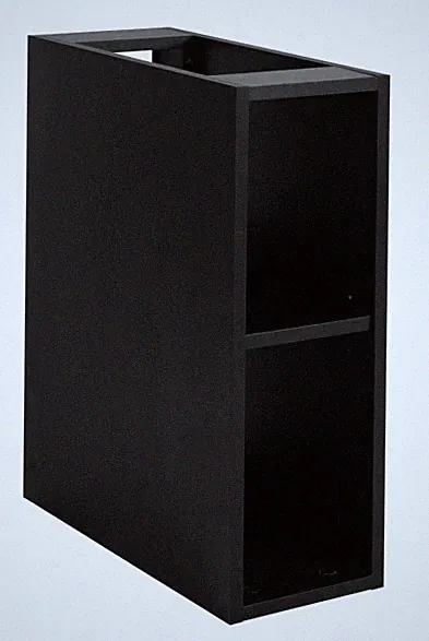 Badmöbel Badezimmerregal Badezimmer Regal Schrank FLOW LOFT 20 Schwarz