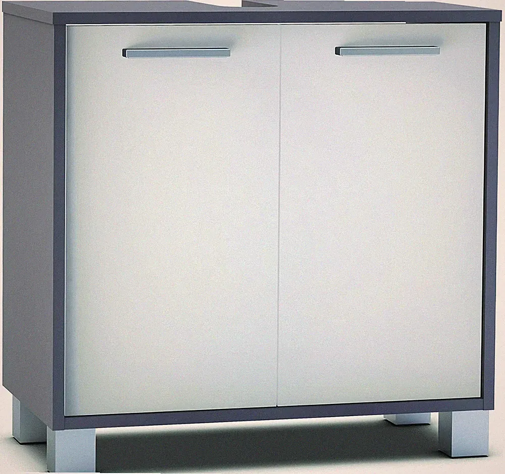 Badmöbel Badschrank Hängeschrank Unterschrank Waschtischmöbel braun weiß Regal
