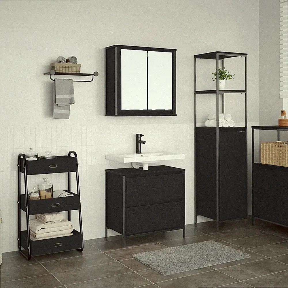 Badmöbel Set Badmöbel Badmöbel-Set Badezimmermöbel Badezimmermöbel-Set vidaXL