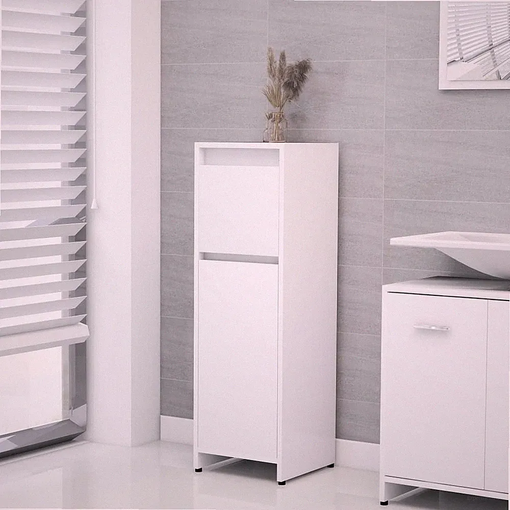 Badschrank Badezimmerschrank Hochschrank Badmöbel Schrank Badregal Modern Holz