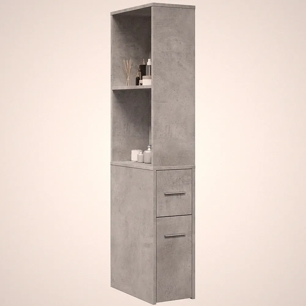 Badschrank Schmal mit Rollen Weiß Holzwerkstoff vidaXL
