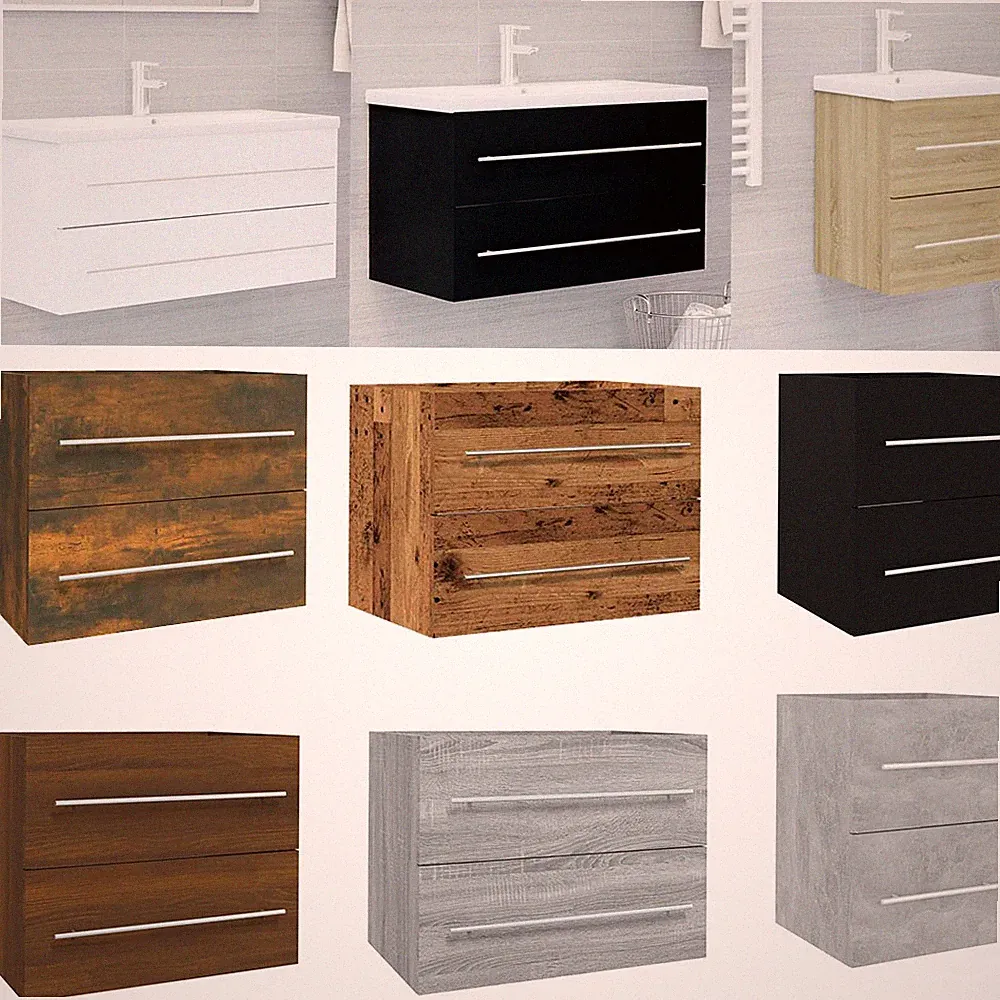 Badschrank Waschbeckenunterschrank Unterschrank Badmöbel Waschtisch Holz