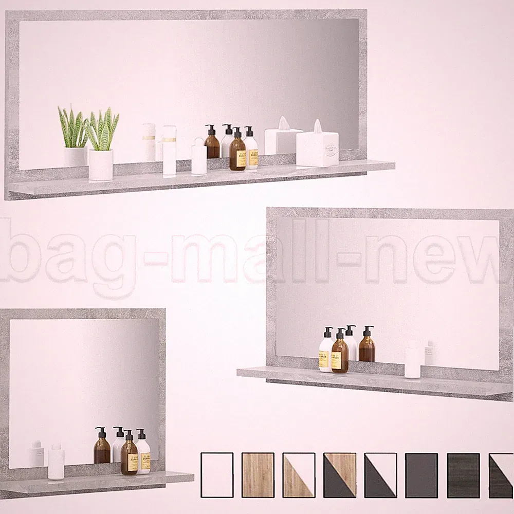 Badspiegel mit Ablage Wandspiegel Badezimmerspiegel Badezimmer Spiegel Badmöbel