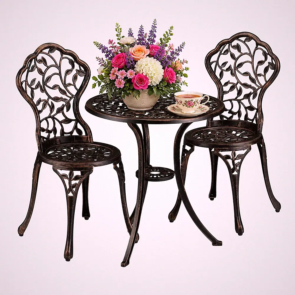 Balkonmöbel set Bistro Möbel rund leicht Gartenmöbel Set Terrassenmöbel Set