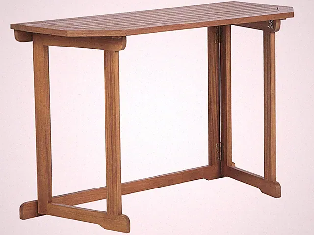 Balkontisch Akazienholz hellbraun 110 x 47 cm klappbar Landhausstil Treia